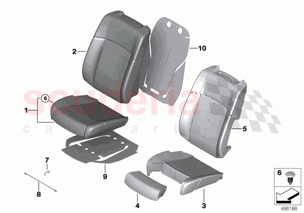 Seat front cushion cover basic seat of Rolls Royce Rolls Royce Phantom RR11(2017-2023)