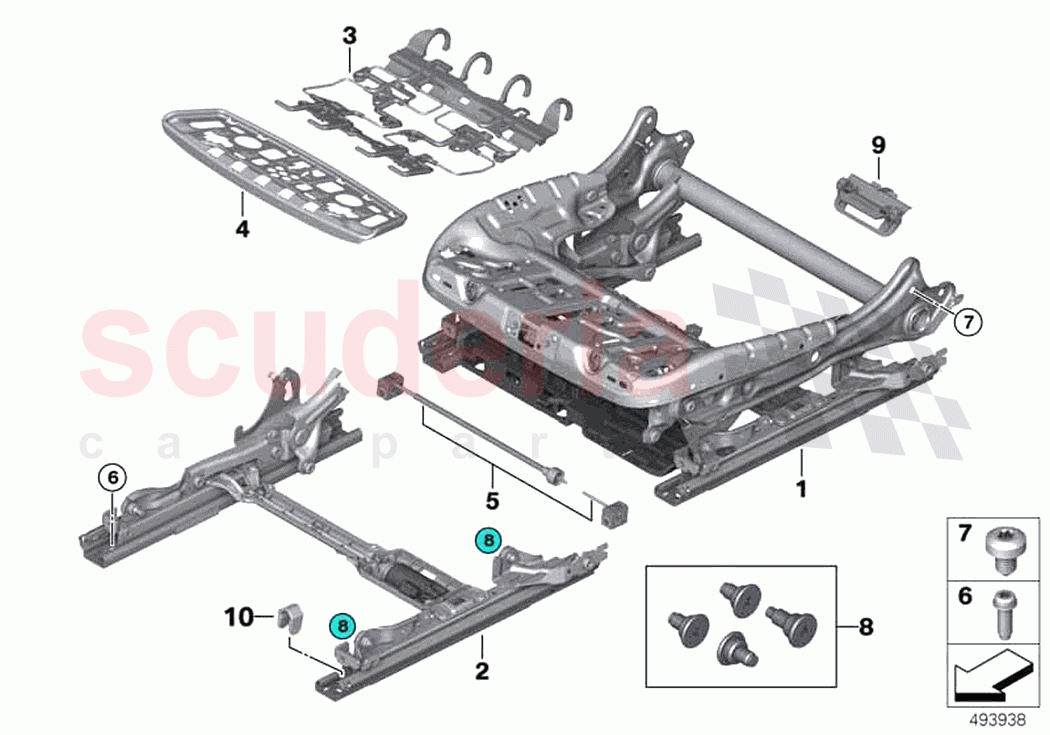 Seat front seat frame of Rolls Royce Rolls Royce Phantom RR11(2017-2023)