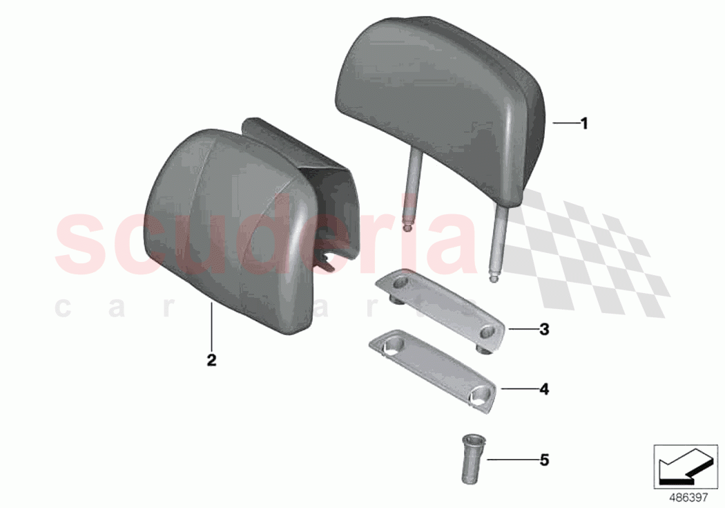 Seat rear head restraint comfort seat of Rolls Royce Rolls Royce Phantom RR11(2017-2023)