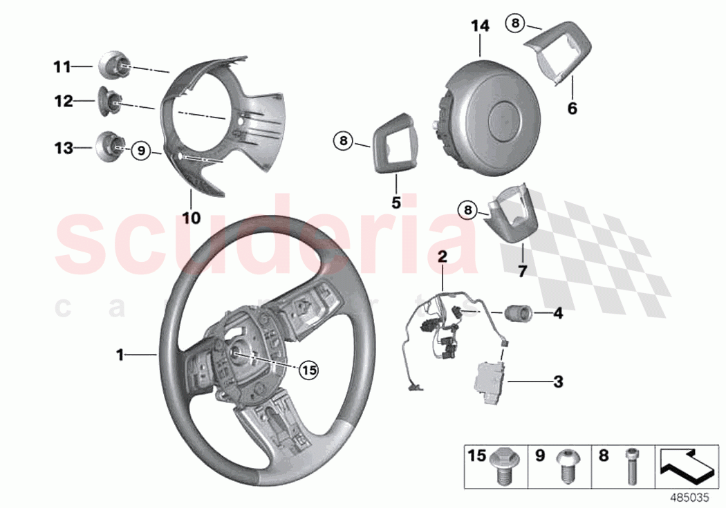 Steering wheel airbag multifunctional of Rolls Royce Rolls Royce Phantom RR11(2017-2023)