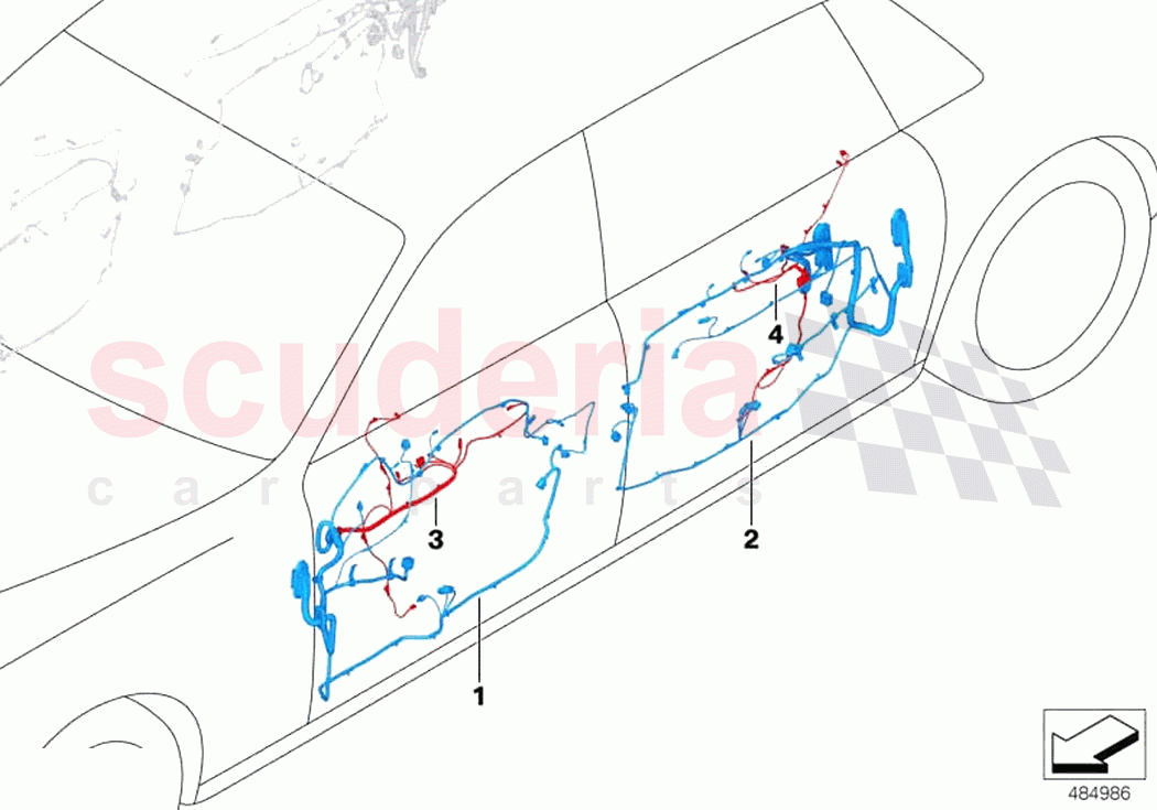 Door cable harness of Rolls Royce Rolls Royce Phantom RR11(2017-2023)