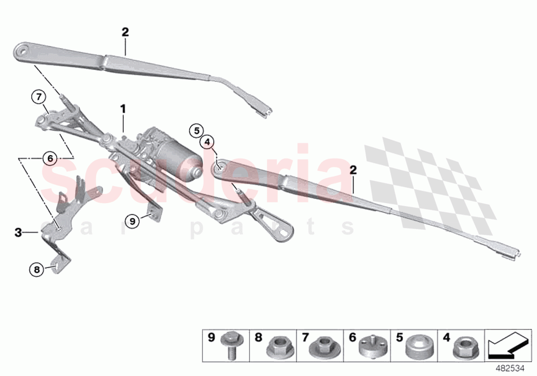 Single wiper parts of Rolls Royce Rolls Royce Phantom RR11(2017-2023)