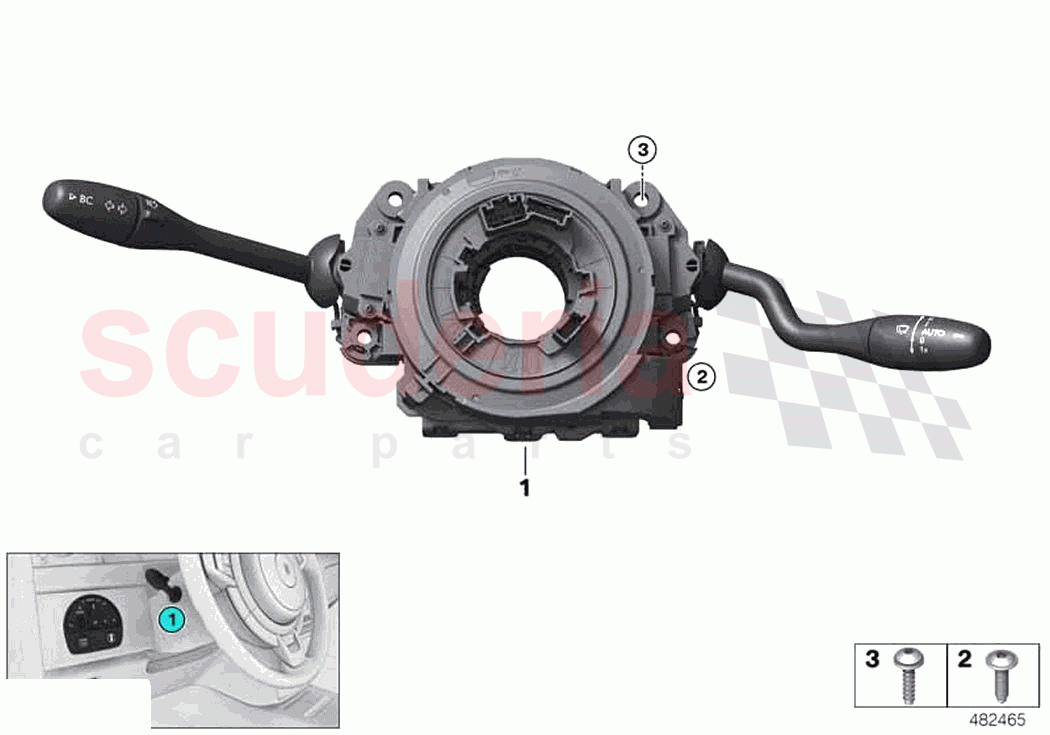 Switch cluster steering column of Rolls Royce Rolls Royce Phantom RR11(2017-2023)