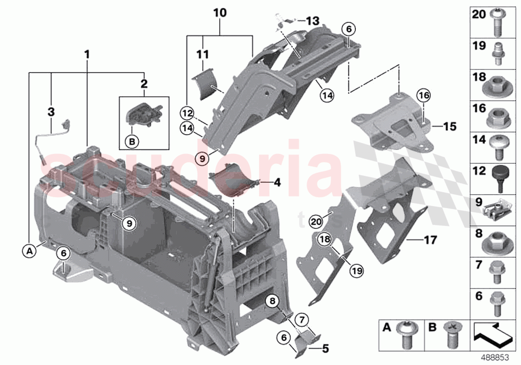 Centre console rear cabin of Rolls Royce Rolls Royce Phantom RR11(2017-2023)