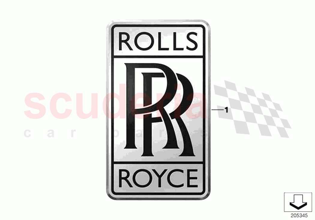 Emblems letterings of Rolls Royce Rolls Royce Phantom RR11(2017-2023)