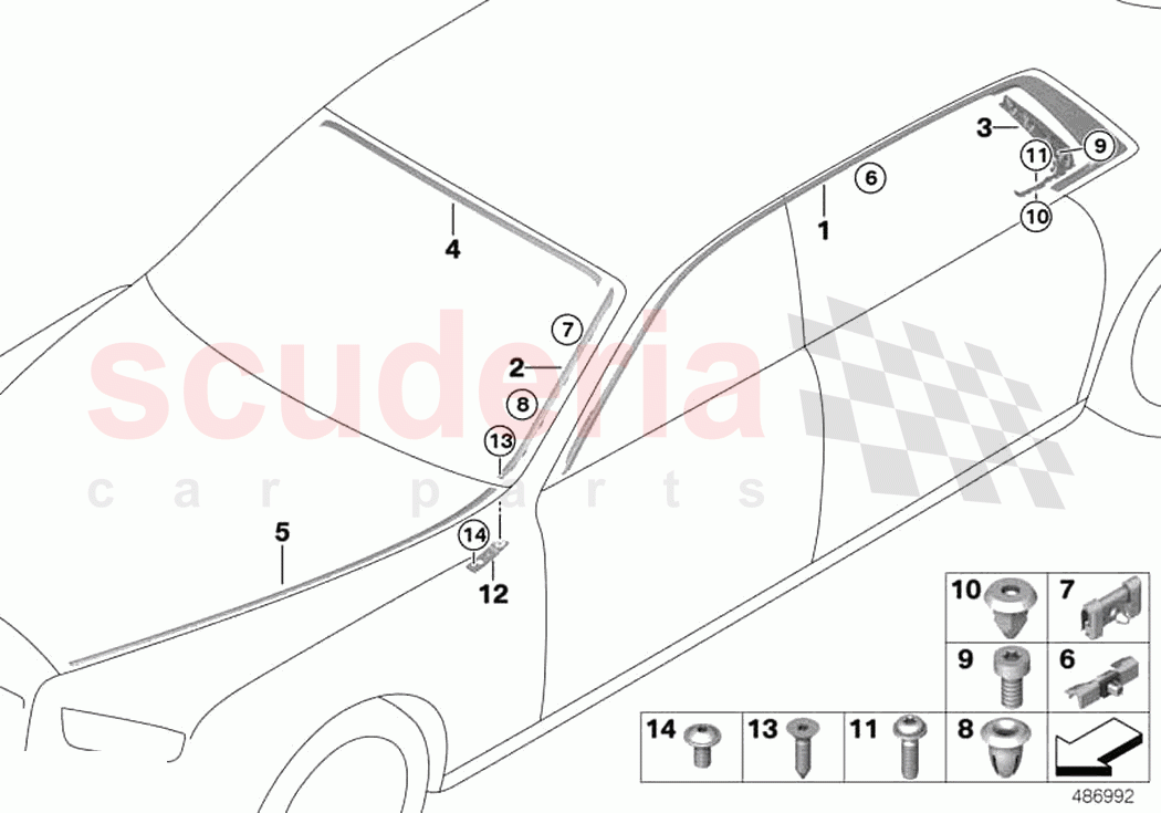 exterior trim grille of Rolls Royce Rolls Royce Phantom RR11(2017-2023)