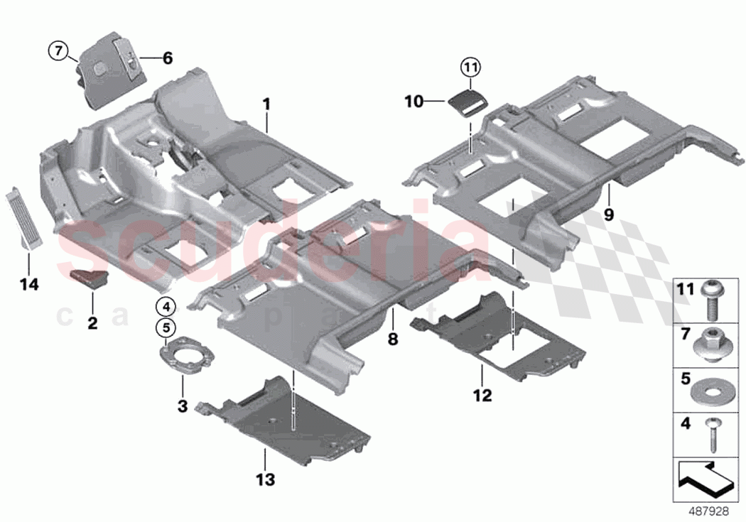 Floor covering of Rolls Royce Rolls Royce Phantom RR11(2017-2023)