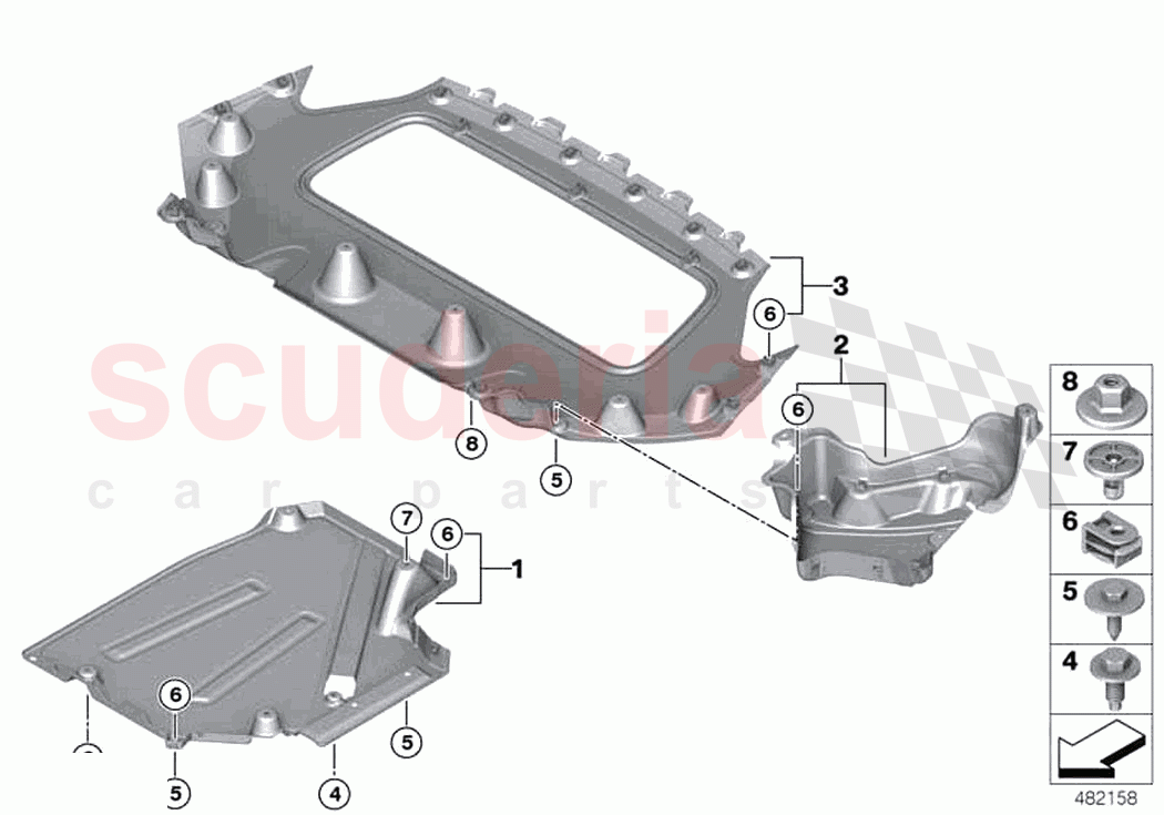 Underbody panelling rear of Rolls Royce Rolls Royce Phantom RR11(2017-2023)