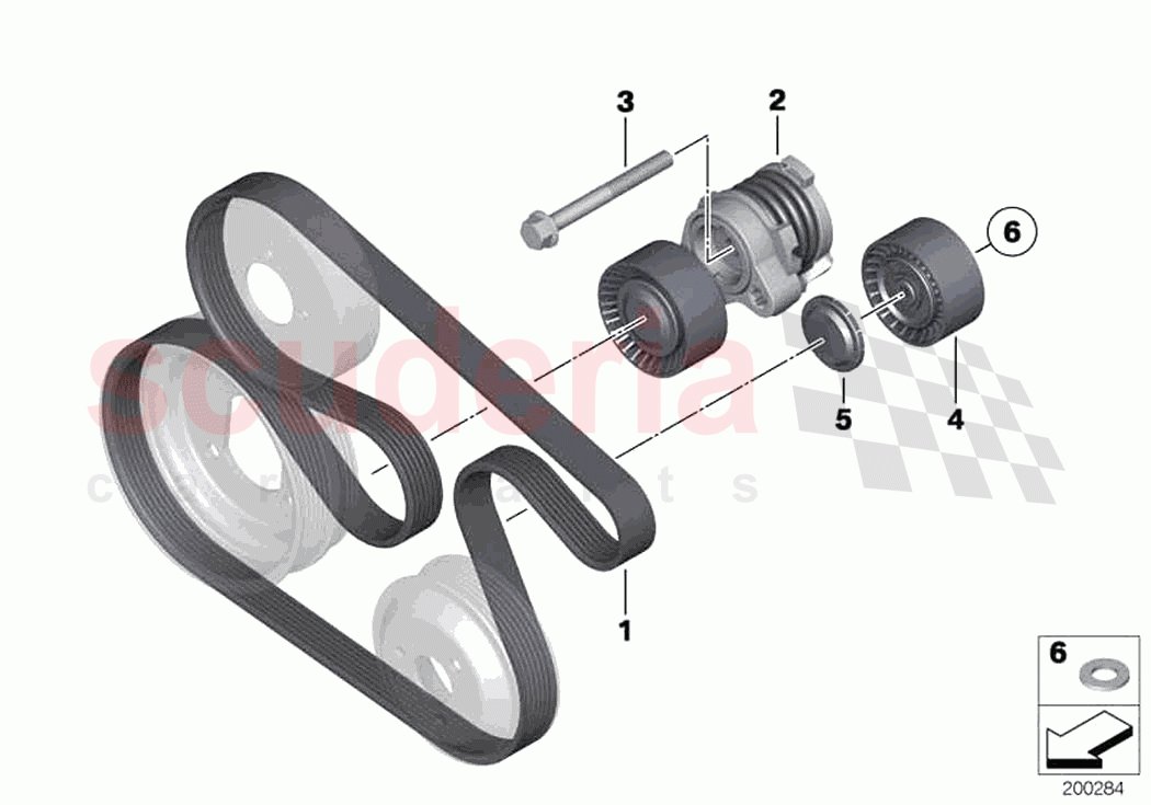 Belt Drive Water Pump Alternator of Rolls Royce Rolls Royce Wraith RR5(2017-2023)