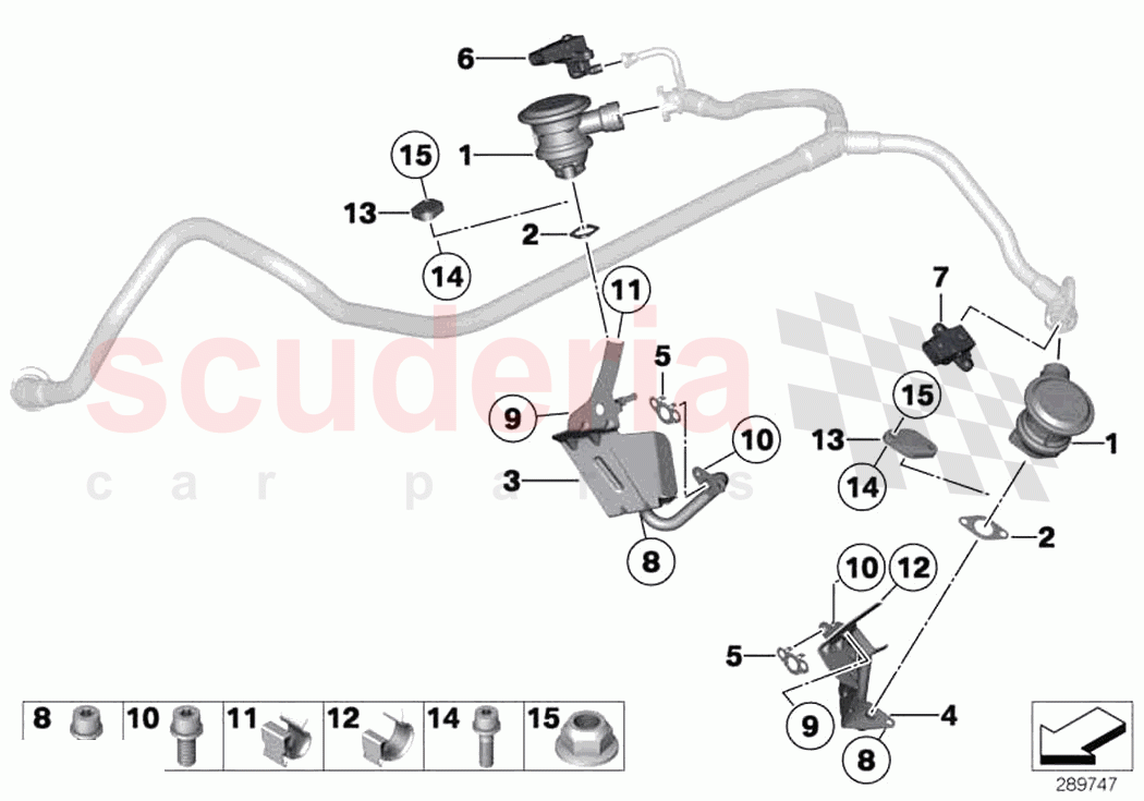 Emission control pipes of Rolls Royce Rolls Royce Wraith RR5(2017-2023)