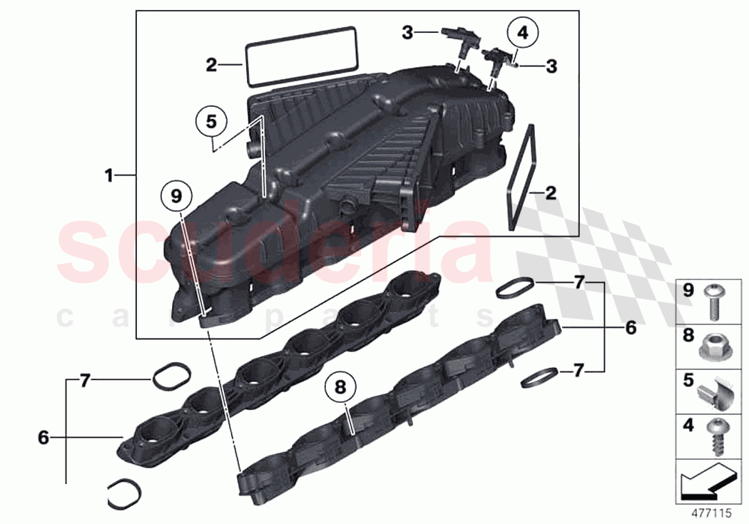 Intake manifold system of Rolls Royce Rolls Royce Wraith RR5(2017-2023)