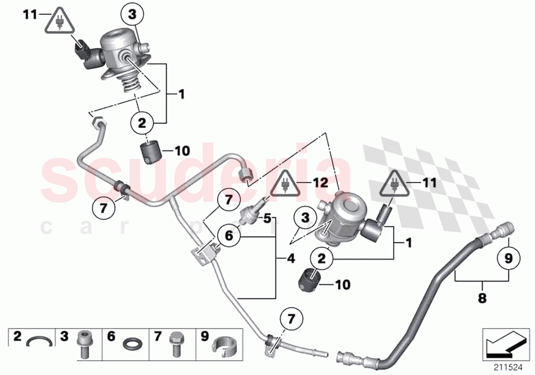 High pressure pump Tubing of Rolls Royce Rolls Royce Wraith RR5(2017-2023)