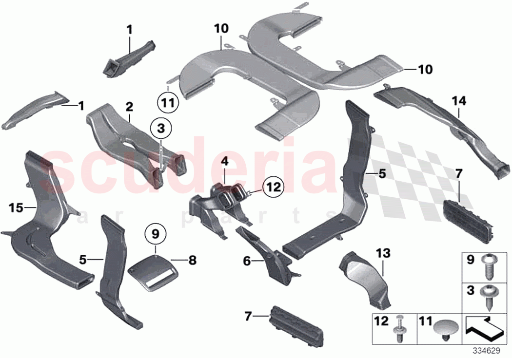 Air channel of Rolls Royce Rolls Royce Wraith RR5(2017-2023)