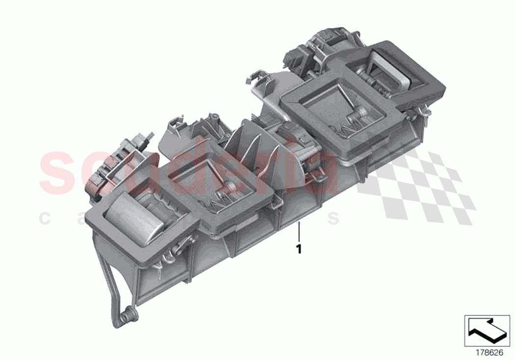 Distr housing air conditioner top of Rolls Royce Rolls Royce Wraith RR5(2017-2023)