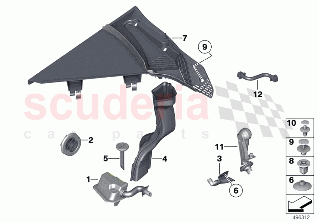 Various grommets covers of Rolls Royce Rolls Royce Wraith RR5(2017-2023)