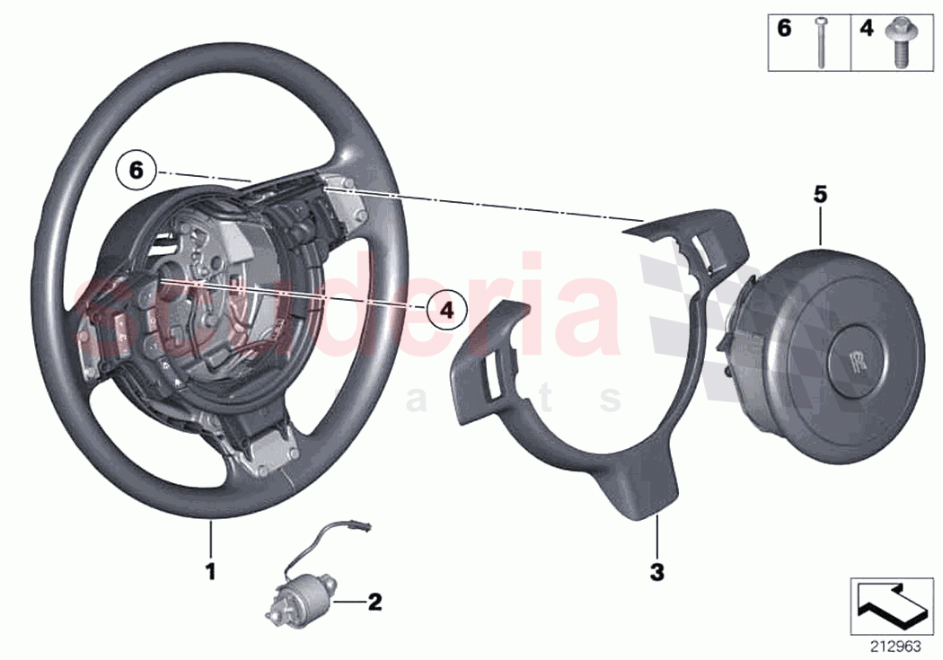 Steering wheel airbag multifunctional of Rolls Royce Rolls Royce Wraith RR5(2017-2023)