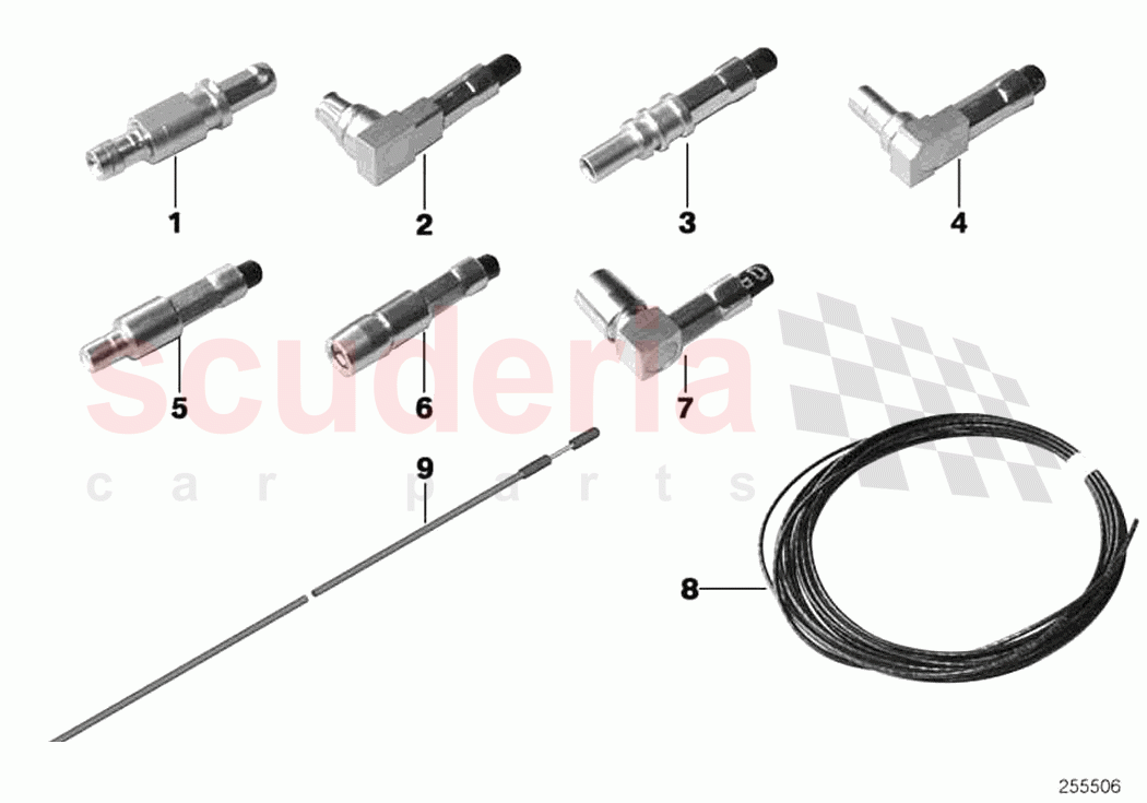 Repair parts coaxial cable contacts of Rolls Royce Rolls Royce Wraith RR5(2017-2023)