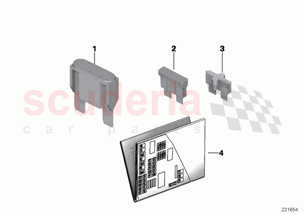 Single components for fuse housing of Rolls Royce Rolls Royce Wraith RR5(2017-2023)