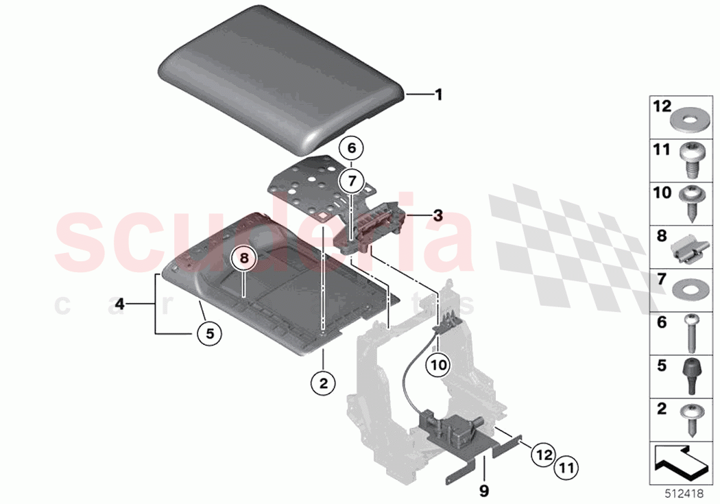 Armrest centre console of Rolls Royce Rolls Royce Wraith RR5(2017-2023)