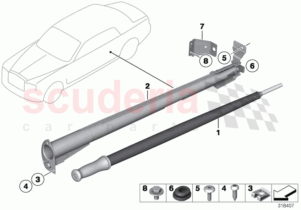 Umbrella bag of Rolls Royce Rolls Royce Wraith RR5(2017-2023)