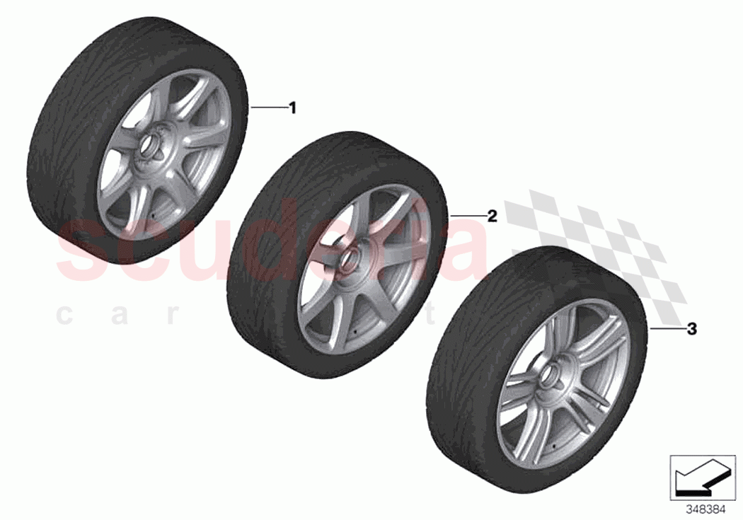 Wheel and tyre combinations of Rolls Royce Rolls Royce Wraith RR5(2017-2023)