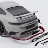Photo of Techart carbon tailpipe trims for the Porsche 992 Turbo/S - Image 3