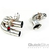 Photo of Quicksilver Sport Side Muffler Deletes w/Valves (2006-12) for the Porsche 997 (Mk I) Carrera - Image 2