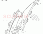 Power Window Regulator, Front Door
