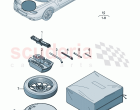 Genuine accessories for temporary spare wheel