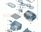 Stowage box Centre console