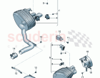 Rear silencer with exhaust flap Trim for exhaust tail pipe D - MJ 2024>>