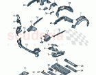Side member Wheel housing Luggage compartment floor