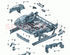 Seat frame (electrically adjustable)