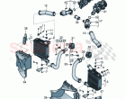 Charge air cooler Air guide for charge air cooler