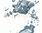rear axle differential for models with limited slip differential