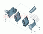 Control unit for petrol engine Retainer for control units