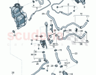Coolant hoses and pipes Engine bay for vehicles with coolant additional heater