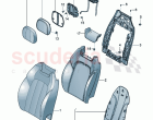 Seat back trim head restraint, adjustable D - MJ 2023>>