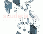 Charge air cooler Air guide for charge air cooler