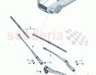Wiper motor Wiper arm with wiper blade