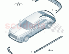 Genuine accessories Aerodynamic attachment parts