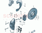 Fixed-calliper brake Brake disc (vented) Cover plate for brake disc