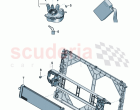 Additional cooler for coolant reservoir with attachment parts