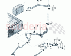 Coolant cooling system For vehicles with hybrid drive Underbody