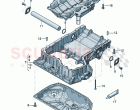 Engine oil sump upper part oil sump - lower part with opening for oil level sensor&hellip;