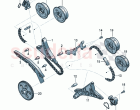timing chain slide rail chain tensioner