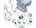 oil pump oil strainer Control valve Oil cooler oil filter guide tube