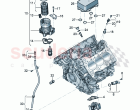 oil pump oil filter Oil filter bracket Oil cooler tube for oil dipstick