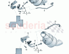 Control line with pressure difference sender Bracket for diff. pressure sensor