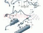 Fuel line with breather pipe Valve for active charcoal canister